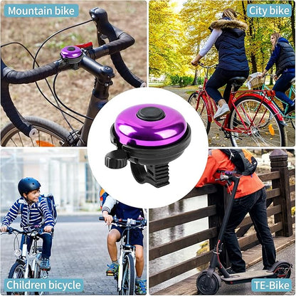 Classic Bike Bell, Aluminum Bicycle Bell, Loud Crisp Clear Sound Bicycle Bike Bell for Adults Kids