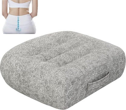 Super Thicken Car Seat Cushion for Adults-Car Booster Seat for Short Drivers-Increase The Field of View by 12cm/4.7in,Plush shell, breathable,with handle,easy to carry,for Cars,Office,Home(Light Gray）