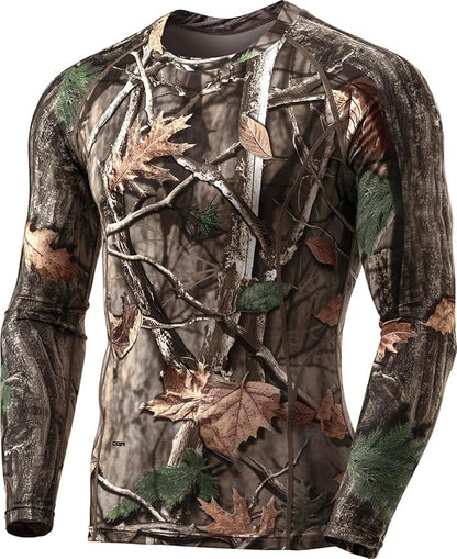 TSLA Men's Thermal Long Sleeve Compression Shirts, Athletic Base Layer Top, Winter Gear Running T-Shirt