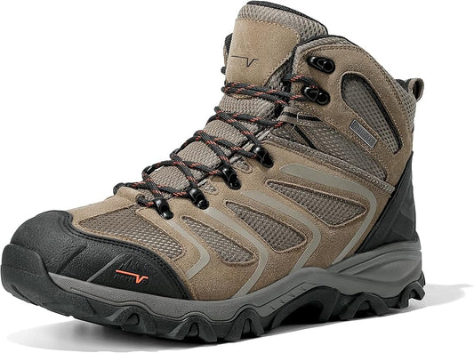 NORTIV 8 Men's Ankle High Waterproof Hiking Boots Outdoor Lightweight Shoes Trekking Trails Armadillo