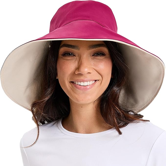 Solbari Ultra Wide Brim Sun Hat UPF50+ Packable UV Sun Protection Hats with Full Coverage Brim