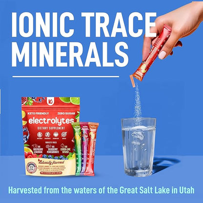 Keppi Electrolytes Powder Packets Assorted Flavors 30 Servings – No Sugar Hydration Supplement with Potassium, Magnesium, Sodium – Keto, Vegan, Fasting-Friendly, Zero Calorie Hydration Packets