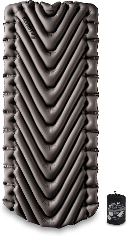 Klymit Static V Luxe and Static V Inflatable Sleeping Pads Bundle with V-Shaped Design for Comfortable Camping