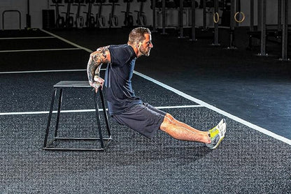 Rage Fitness Steel Plyo Box 12-18-24 Inch High Anti-Slip Pre-Assembled Plyometric Jump Box for Home Gym Conditioning and Strength Training (Sold Individually) Plyometric Platform Step