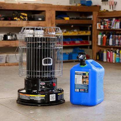 Scepter FSCK552 Fuel Container with Spill Proof SmartControl Spout, Blue Kerosene Can, 5 Gallon