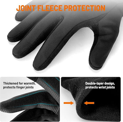 GXCROR Winter Gloves with Windproof & 3M Thermal Insulation, Touchscreen & Anti-Slip, Ideal for Running, Cycling, Hiking, Driving, and Outdoor Activities