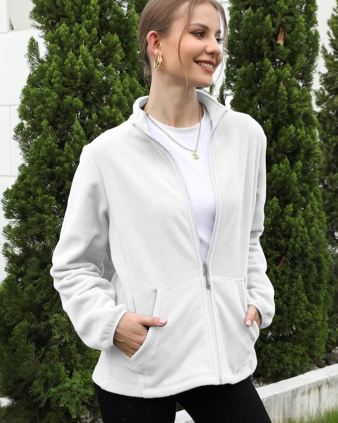 Argstar Women's Fleece Jacket with 6 Pockets (XS-2XL)