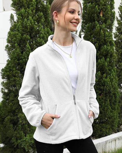 Argstar Women's Fleece Jacket with 6 Pockets (XS-2XL)