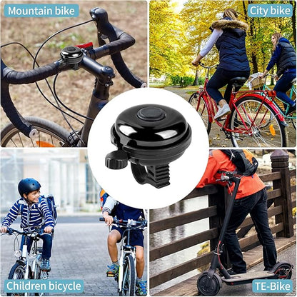 Classic Bike Bell, Aluminum Bicycle Bell, Loud Crisp Clear Sound Bicycle Bike Bell for Adults Kids