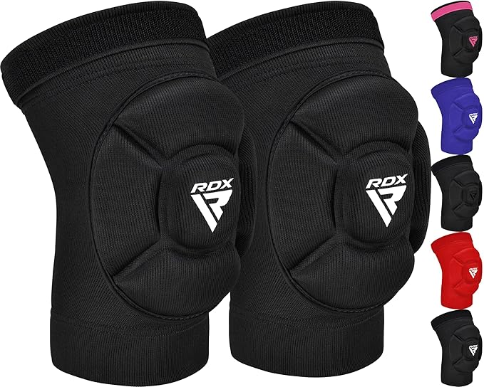 RDX Knee Pads for Work, Oeko TEX Certified, Anti-Slip Protective Thick Padded Foam Pad, Collision Avoidance Sleeves Pair, MMA Muay Thai Grappling Volleyball Football Wrestling Gardening.