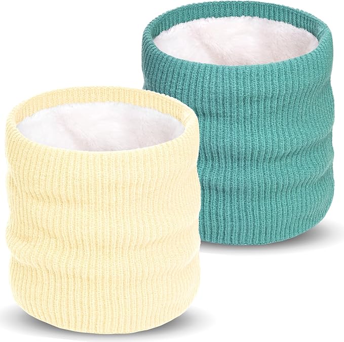 Winter Knitted Neck Gaiter For Men and Women Fleece Neck Warmer Windproof Face Mask for Cold Weather Gifts