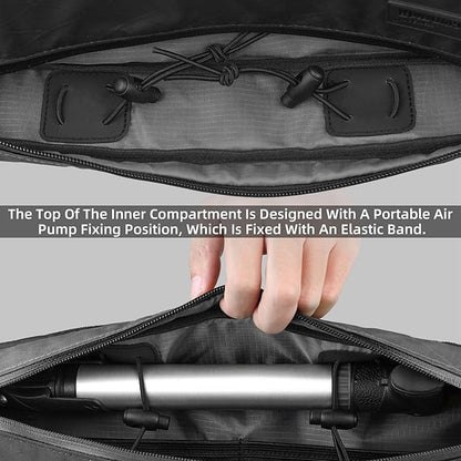 Rhinowalk Bicycle Front Frame Bag Bike Under Top Tube Triangle Waterproof Bag 2.4L Cycling Accessories Nylon Pack Pouch for MTB Road Bike Cycling Commuting and Outdoor Adventures