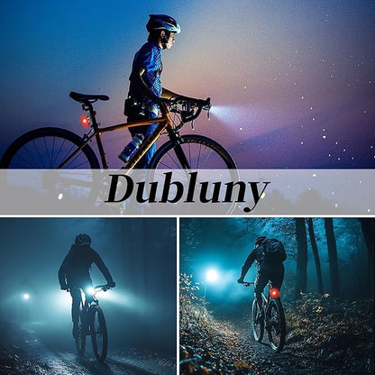 Bike Lights Front and Back for Night Riding Safety,Super Bright Headlight and Red Rear Tail,IP65 Waterproof USB Charging,with 8 Ultra-Bright LED Beads 8+7 Lighting Modes for All Road Bicycle