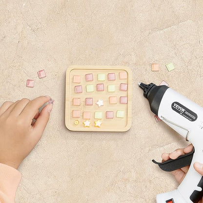 VEVOR Hot Glue Gun, 60/100W Dual Power, Mini Hot Glue Gun with 20 Premium Glue Sticks and Oxford Cloth Bag, Fast Preheating & High Temp Melt Glue Gun for Crafts, Arts, DIY, Quick Home Repairs, White