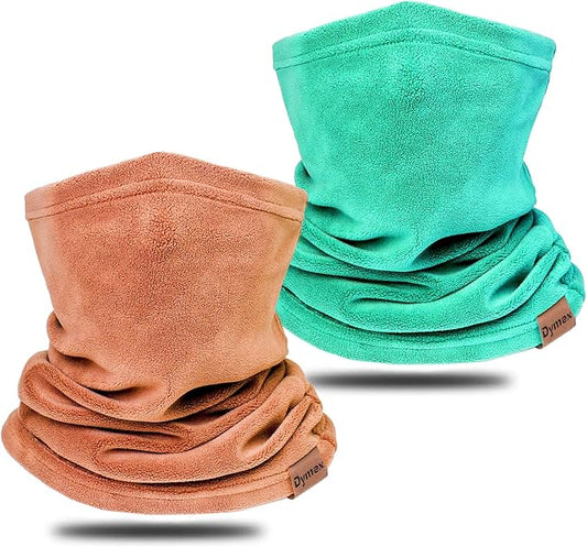 Neck Warmer Winter Neck Gaiter Face Mask Balaclavas for Women Men, Soft Fleece Face Cover Mask for Skiing Motorcycle-2 Pack