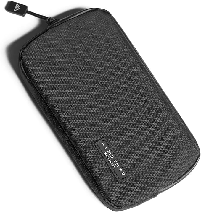 ALMSTHRE Ride Wallet 7”x4” | Waterproof Cycling Wallet for Phone, Cards & Essentials | Durable Ripstop Nylon – Fits Most Phones & Passports | Secure Storage for Biking & Travel