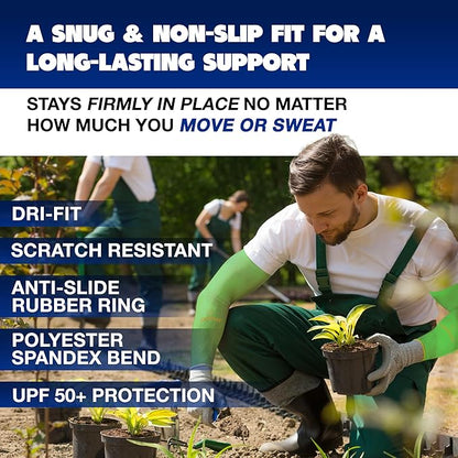 ARMORAY Arm Sleeves for Men or Women - Tattoo Cover Up - Cooling Sports Sleeve for Basketball Golf Football