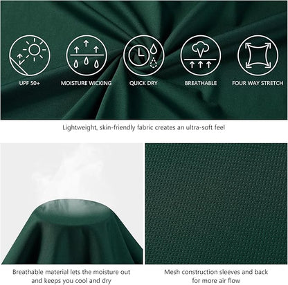 BASSDASH Fishing T Shirts for Men UV Sun Protection UPF 50+ Long Sleeve Tee T-Shirt