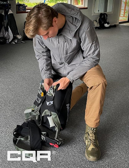 CQR Men's Lightweight Insulated Jacket, Windproof Packable Water Resistant Warm Active Coat for Hiking Work Outdoor Tactical