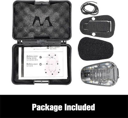 Tactical Helmet IR Strobe Light, Identification Light with Optional 4 Modes, Survival Signal for Outdoor Sports (Brown Base-Blue)