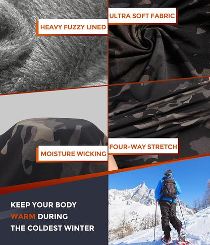 CL convallaria Thermal Underwear Long Johns Set Mens Winter Gift Hunting Gear Sport Base Layer Bottom Top