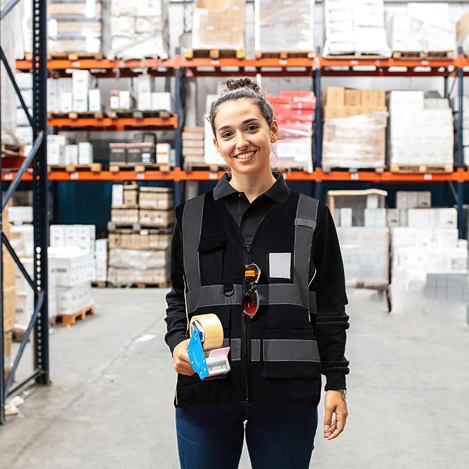 A-SAFETY High Visibility Reflective Safety Vest Customize Logo (XS-8XL)