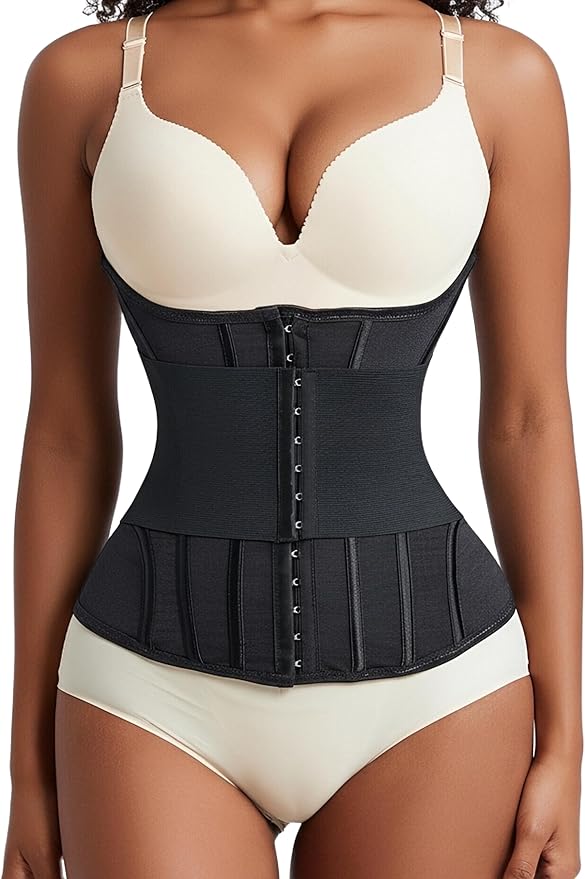 GainKee Waist Trainer Corset for Women Tummy Control Waist Cincher Trimmer Body Shaper Workout Girdle Belly Band