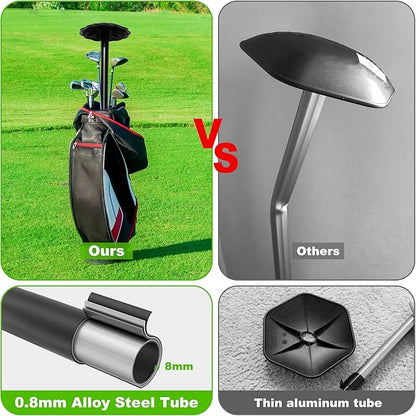 Golf Travel Bag Support Pole – Adjustable 27"–56" Telescopic Alloy Steel Support Rod with Protective Cap for Golf Club Travel Protection