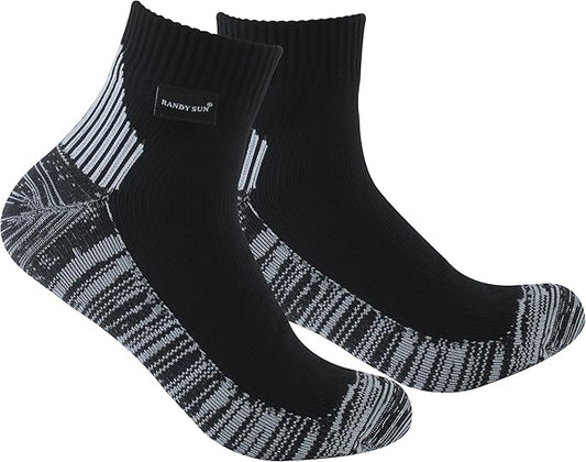 RANDY SUN Waterproof Socks, Unisex Hiking Wading Trail Running Kayaking Crew Socks