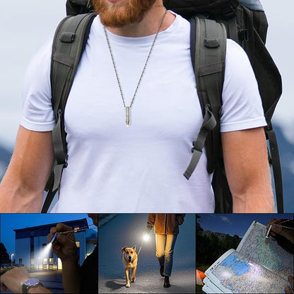 Super Tiny Mini Small Keychain Flashlight,Smallest Bright Long Lifetime Key Ring Light Torch for EDC Emergency Dog Walking Sleeping Reading Gift for Student Kids or Parents(e1 Stainless Steel)