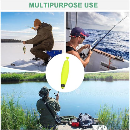 Fishing Bobbers Floats, EVA Foam Weighted Bobbers for Crappie/Bluegill/Trout Bass/Catfish, Clip-on Floats Slip Corks