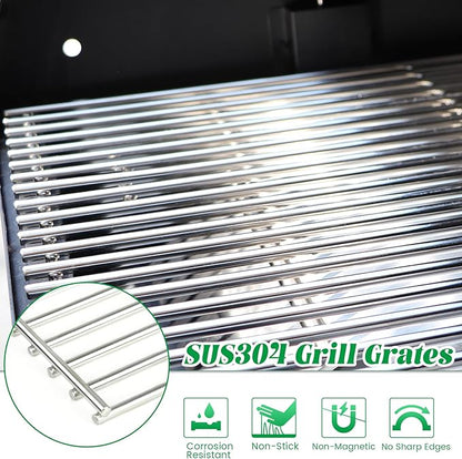Warming Rack for Pit Boss Lexington Grill Cooking Grates Upper Grid for Pitboss 500 540 Series Wood Pellet Smoker Replacement Parts Stainless Steel Grilling BBQ Accessory
