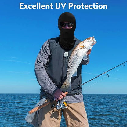 Pukavt 2 Pack 3 Hole Winter Knitted Mask, Full Face Cover Ski Mask Warm Balaclava for Skiing, Motorcycle, Snowboard