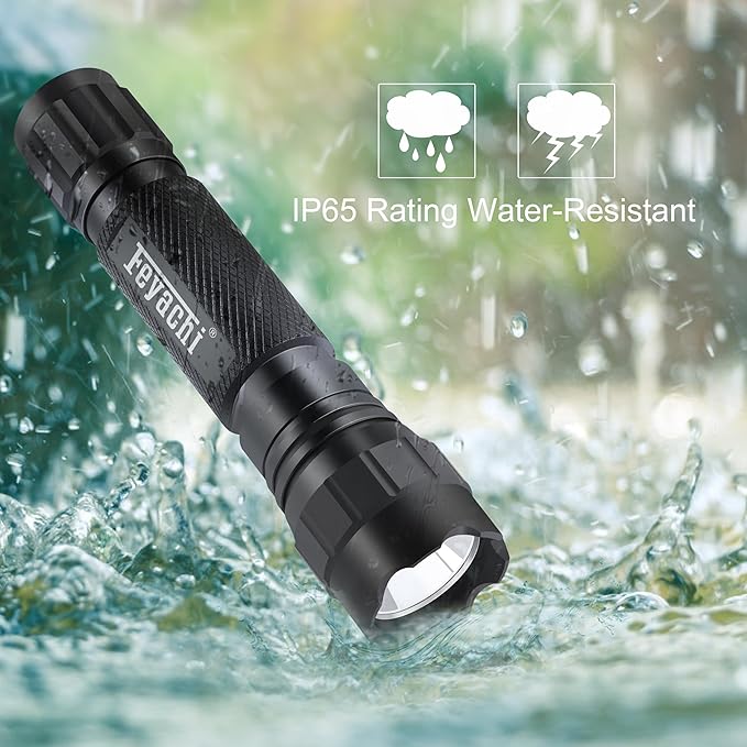 Feyachi LED Flashlights Rechargeable Tactical Flashlight 1200 Lumen FL21-MB Flash Light Waterproof Emergency Camping Home Hiking