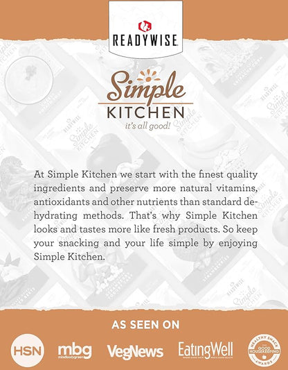 ReadyWise Simple Kitchen Seasoned Ground Beef Crumbles, 22 Servings – Freeze-Dried Meat for Emergency Food Supply, Long-Term Storage, Camping, Survival, MRE, and Disaster Preparedness, #10 Can