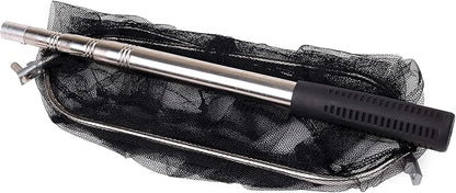 RESTCLOUD Fishing Landing Net with Telescoping Pole Handle, Fishing net Freshwater for Kids Men Women, Extend to 40-63 Inches