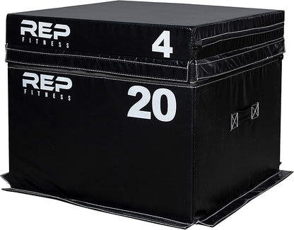 REP Fitness Stackable Soft Foam Plyo Box Set, Adjustable Plyometric Jump Box for Home Gym Workouts, Plyometric Jumping Platform for Exercise, Step Training, HIIT & CrossFit