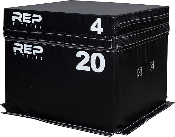 REP Fitness Stackable Soft Foam Plyo Box Set, Adjustable Plyometric Jump Box for Home Gym Workouts, Plyometric Jumping Platform for Exercise, Step Training, HIIT & CrossFit