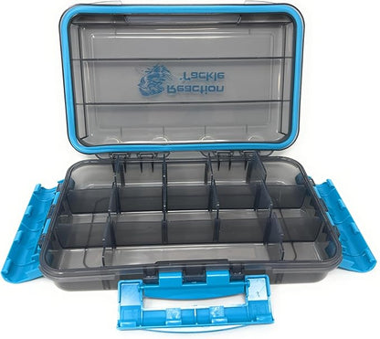 Reaction Tackle Ultimate Tackle Box Trays: Boxes to Organize and Store in Your Fishing Tackle Bag! for Anglers on The Go - 3600 Tackle Tray and 3700 Tackle Trays - 3-Clip Waterproof Tray