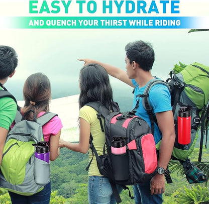 Mimorou 10 Pack 20oz Reusable Aluminum Water Bottles Bulk Operation Christmas Multicolor Outdoor Sports Water Bottles for Travel, Gym, Hiking, Cycling, Camping, Fishing, Snap Lid (Multicolor)