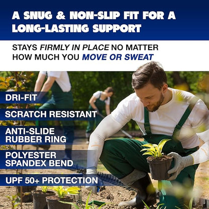 ARMORAY Arm Sleeves for Men or Women - Tattoo Cover Up - Cooling Sports Sleeve for Basketball Golf Football