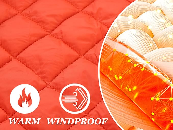 KEFITEVD Men's Jacket Casual Windproof Bomber Jackets Full Zip Windbreaker Warm Winter Padded Coats