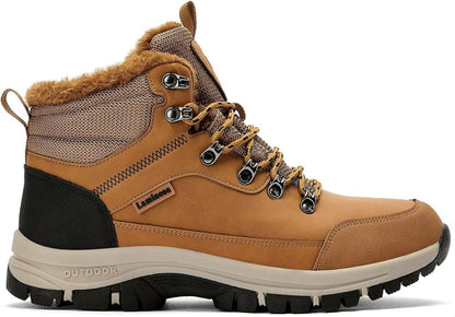 Lamincoa Mens Snow Boots Water Resistant Hiking Boots for Men Non-slip Winter Outdoor Warm Comfort Camping Backpacking Shoe