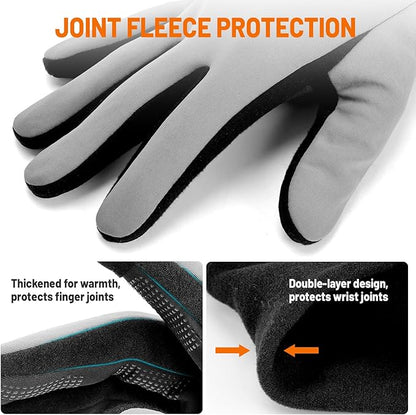 GXCROR Winter Gloves with Windproof & 3M Thermal Insulation, Touchscreen & Anti-Slip, Ideal for Running, Cycling, Hiking, Driving, and Outdoor Activities