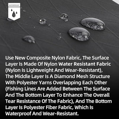 Rhinowalk Bike Top Tube Bag Bicycle Front Frame Bag Waterproof Bike Bag 1.2L with Dual Side Mesh Pockets Perfect for MTB Road Bike Cycling Commuting and Outdoor Adventures