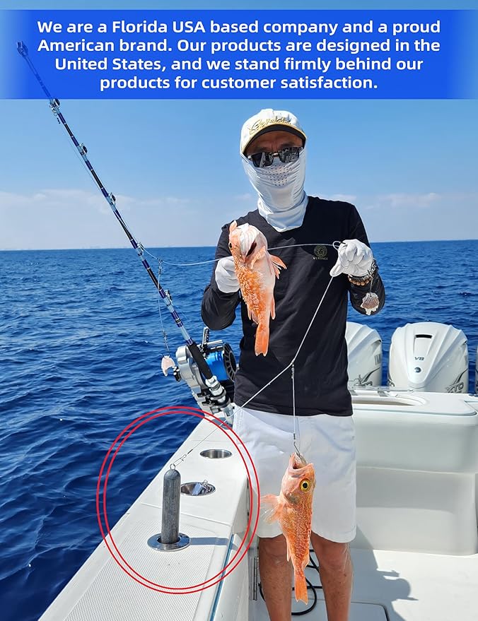 BLUEWING Deep Drop Weights Heavy Fishing Weights 3lb,5lb,8lb,10lb,12lb,15lb Fit in Rod Holder Lead Swordfish Sinker Fishing