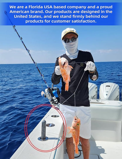 BLUEWING Deep Drop Weights Heavy Fishing Weights 3lb,5lb,8lb,10lb,12lb,15lb Fit in Rod Holder Lead Swordfish Sinker Fishing