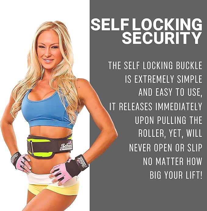 Schiek Sports Model 2004 Nylon 4 3/4" Weight Lifting Belt - Black