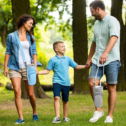 Water Bottle Carrier Bag with Phone Pocket for Stanley Cup 40/30 oz, Water Bottle Holder with Adjustable Strap& Straw Cover, Stanley Cup Accessories