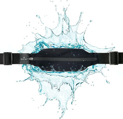 Back Bay Slim Running Belt for Women & Men [Fits ALL Phones], Runners Fanny Pack for Men, Money Belt, Running Gear Gift, Waist Bag Workout Gear, iPhone Runner's Phone Holder Waist Pack